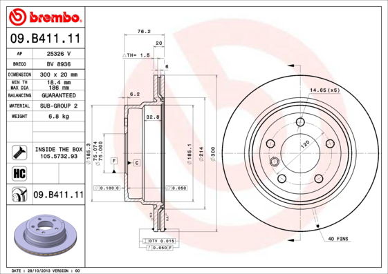 Disque de frein COATED DISC LINE