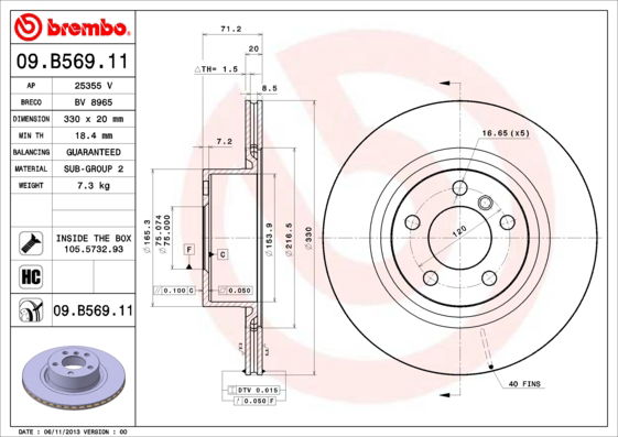 Disque de frein COATED DISC LINE