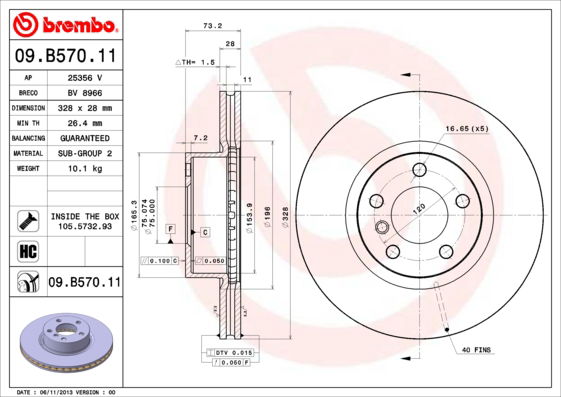 Disque de frein COATED DISC LINE