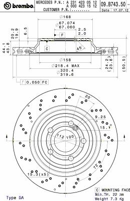 Disque de frein COATED DISC LINE