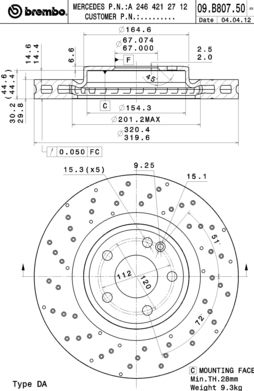 Disque de frein COATED DISC LINE