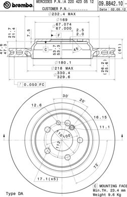 Disque de frein COATED DISC LINE