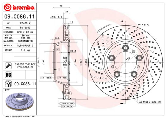 Disque de frein COATED DISC LINE