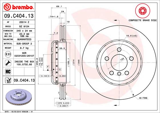 Disque de frein TWO-PIECE DISCS LINE