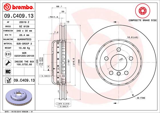 Disque de frein TWO-PIECE DISCS LINE