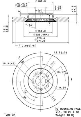 Disque de frein COATED DISC LINE