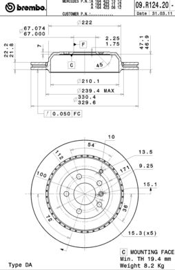 Disque de frein COATED DISC LINE