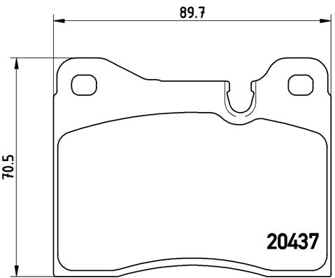 Kit de plaquettes de frein, frein à disque