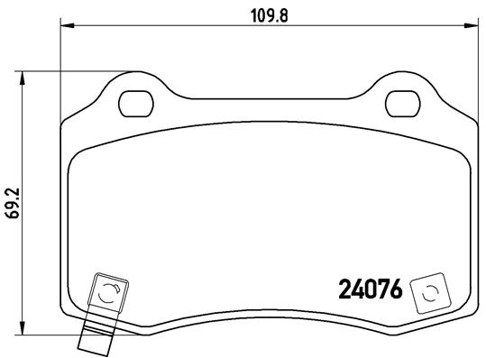 Kit de plaquettes de frein, frein à disque