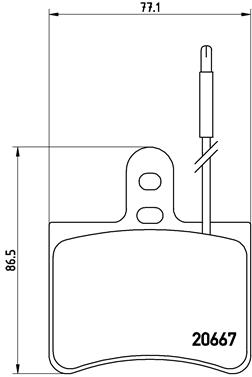 Kit de plaquettes de frein, frein à disque