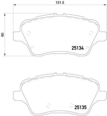 Kit de plaquettes de frein, frein à disque