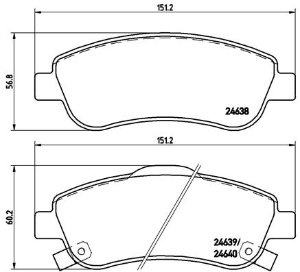 Kit de plaquettes de frein, frein à disque