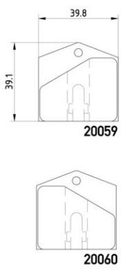 Kit de plaquettes de frein, frein à disque