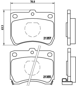 Kit de plaquettes de frein, frein à disque