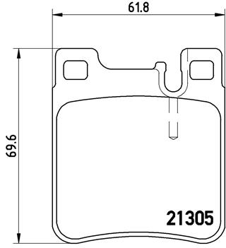 Kit de plaquettes de frein, frein à disque