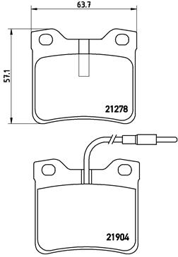 Kit de plaquettes de frein, frein à disque