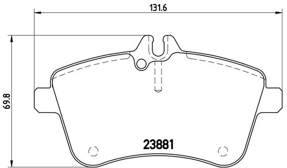 Kit de plaquettes de frein, frein à disque PLAQUETTE DE FREIN DIRECTIONNELLE