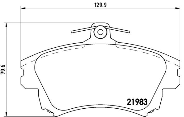 Kit de plaquettes de frein, frein à disque