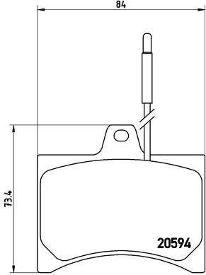 Kit de plaquettes de frein, frein à disque