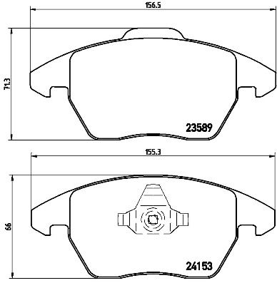 Kit de plaquettes de frein, frein à disque XTRA LINE