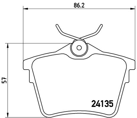 Kit de plaquettes de frein, frein à disque