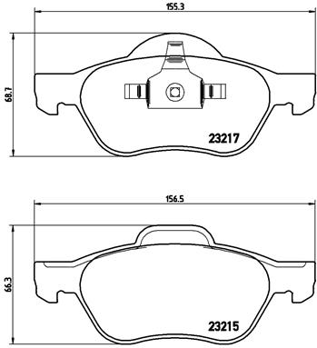 Kit de plaquettes de frein, frein à disque