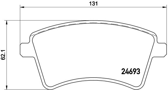 Kit de plaquettes de frein, frein à disque