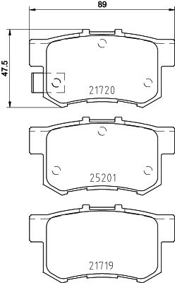 Kit de plaquettes de frein, frein à disque