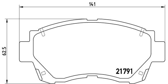 Kit de plaquettes de frein, frein à disque