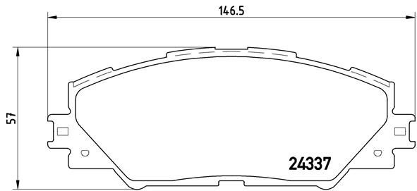 Kit de plaquettes de frein, frein à disque