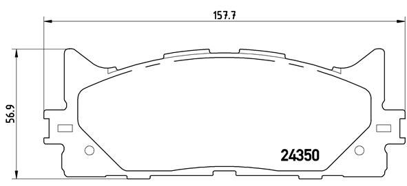 Kit de plaquettes de frein, frein à disque