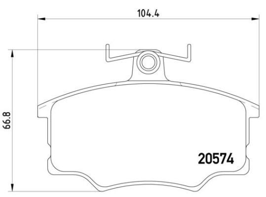 Kit de plaquettes de frein, frein à disque