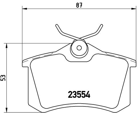 Kit de plaquettes de frein, frein à disque