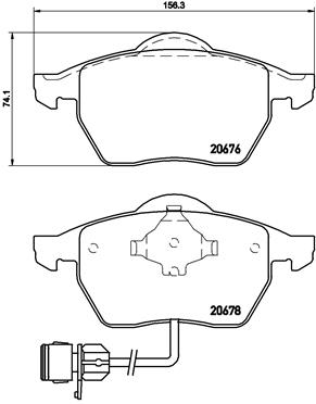 Kit de plaquettes de frein, frein à disque