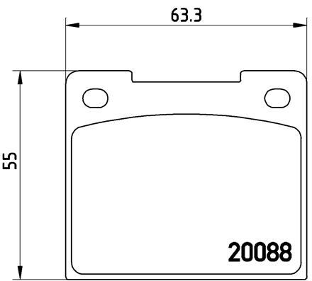 Kit de plaquettes de frein, frein à disque