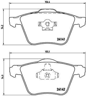 Kit de plaquettes de frein, frein à disque