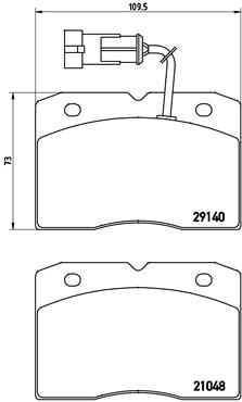 Kit de plaquettes de frein, frein à disque