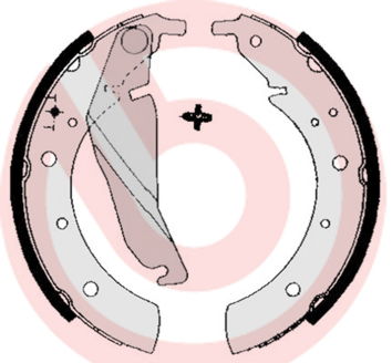 Jeu de mâchoires de frein