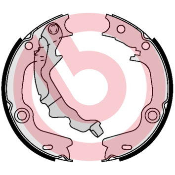 Jeu de mâchoires de frein, frein de stationnement