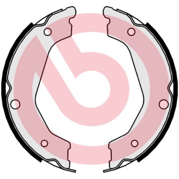 Jeu de mâchoires de frein, frein de stationnement