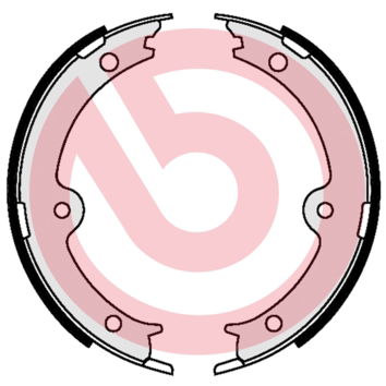 Jeu de mâchoires de frein, frein de stationnement