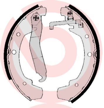 Jeu de mâchoires de frein