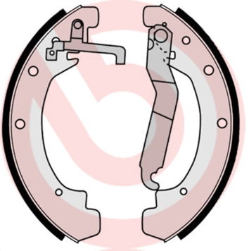 Jeu de mâchoires de frein