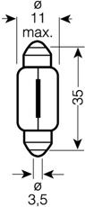 Ampoule, éclairage de la boîte à gants