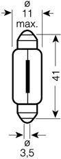 Ampoule, feu de position/d'encombrement