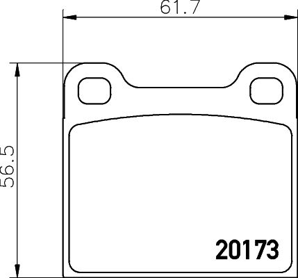 Kit de plaquettes de frein, frein à disque