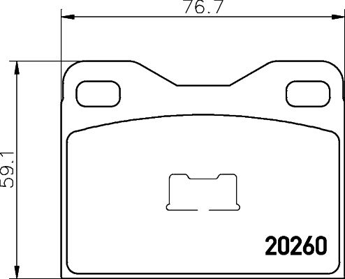 Kit de plaquettes de frein, frein à disque