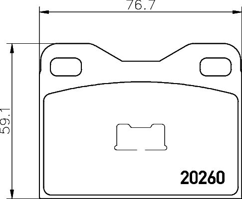 Kit de plaquettes de frein, frein à disque