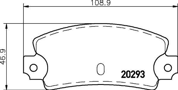 Kit de plaquettes de frein, frein à disque