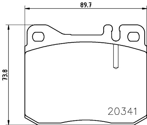 Kit de plaquettes de frein, frein à disque